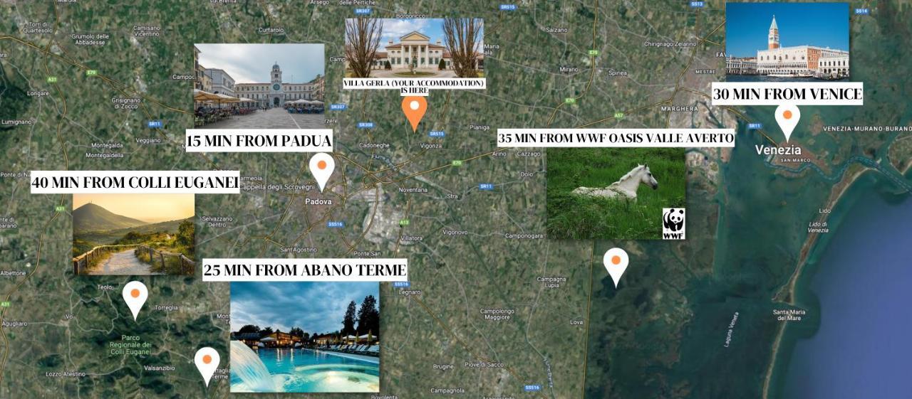 Villa Gerla, Un Angolo Di Paradiso Vicino Padova E Venezia Eksteriør billede